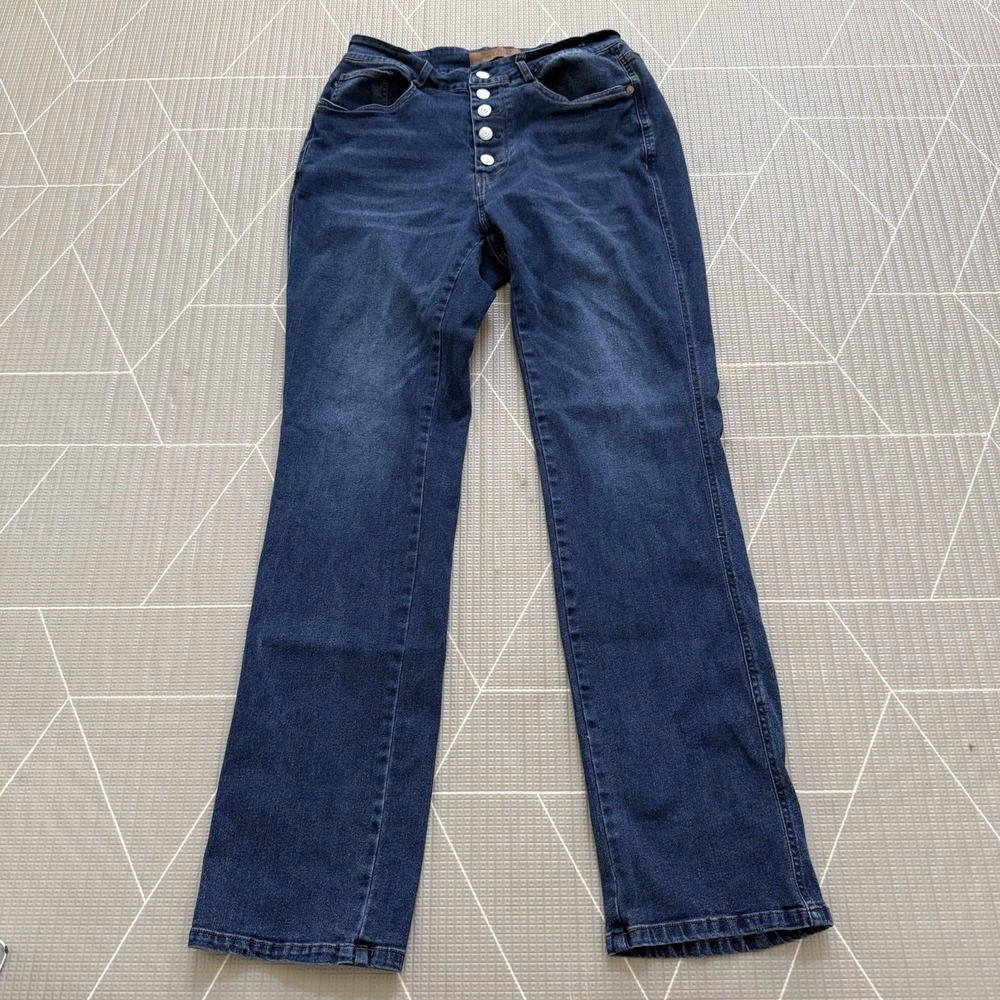 Judy Blue Slim Fit Jeans‎ 11/30 High Waist Stretch JB82549 DK Button Fly